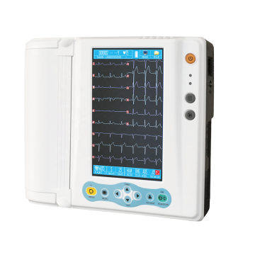 Équipement d&#39;hôpital médical Affichage numérique portable Couleur de 9 pouces LCD 18 canal 15 Machine de cardiographie ECG Lead ECG MMC31